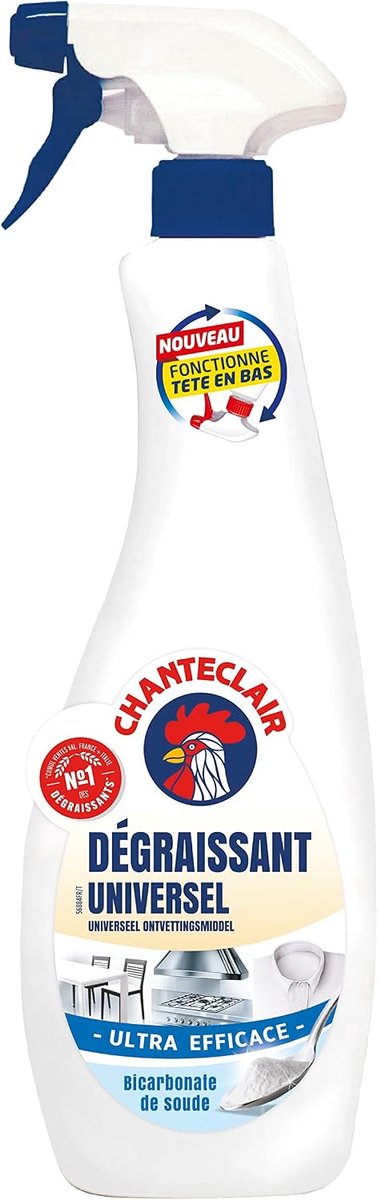 Ontvetter spray 600ml - Bicarbonaat - werkt ondersteboven - ultra ontvetting - SnelShoppen