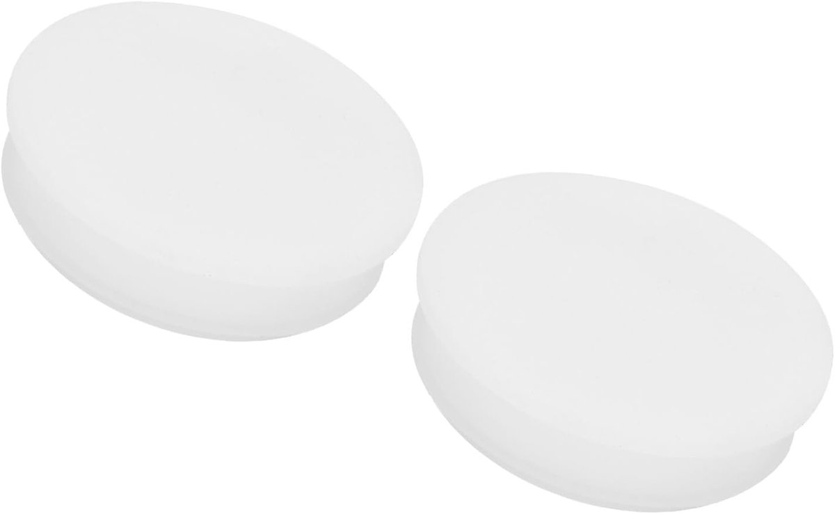 Siliconen afdichtstop, gaten, vergrendeling, afdekking, rubberen platen, draadtype, ronde platen voor afdichting, waterdicht, rubber, keuken, 56,6 mm diameter, transparant, 2 stuks