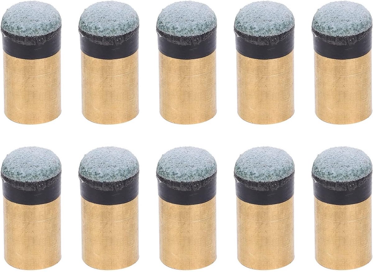 10 stuks schroefbare zwembadkeu-punten, 10 mm, biljart, snooker, zwembad, keu punten met hardleer, reserveaccessoires voor vrijetijdssport in de speelkamer