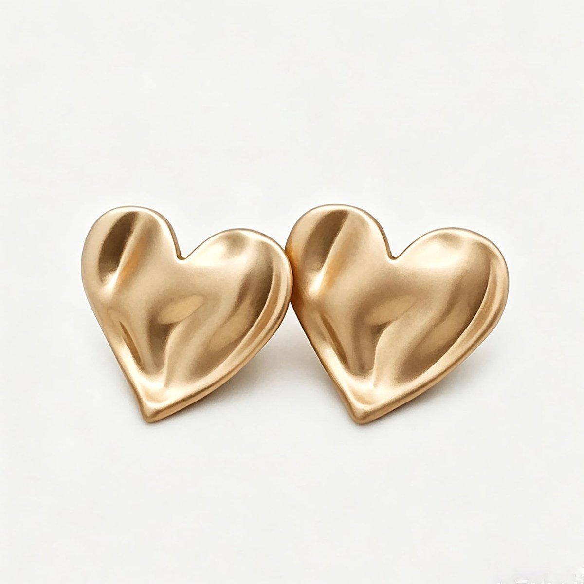 Knopen goud van zinklegering, 20 mm, hartvorm, metaal, vintage, decoratieve knopen, gouden knopen om op te naaien, voor jas, blazer, overhemd, jas, uniform, doe-het-zelf (diep goud