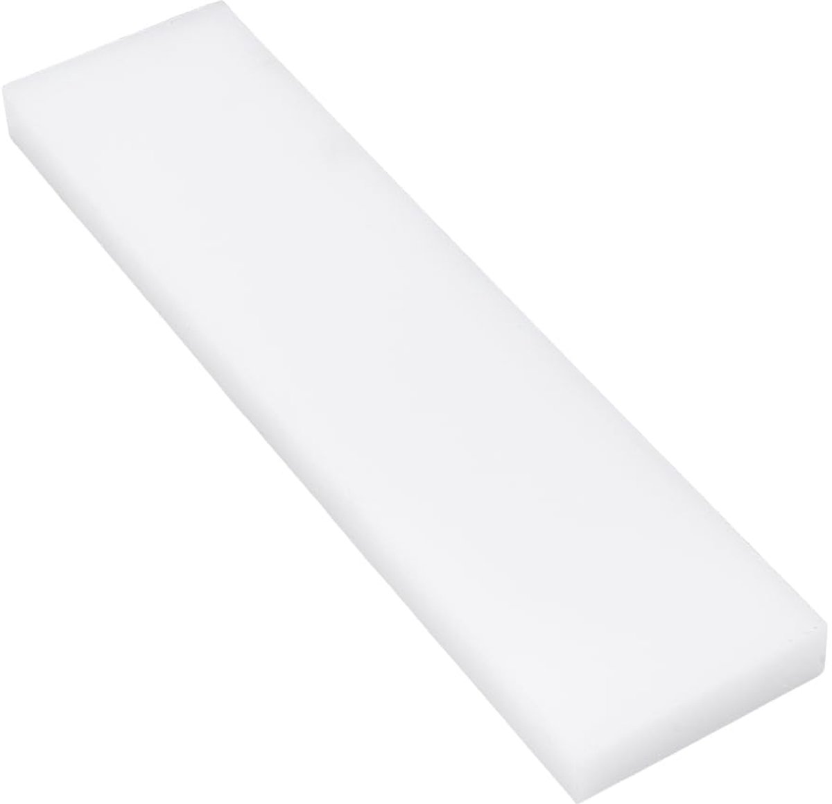 PandaHall 1 x rechthoekig blok van HDPE, wit, robuust, blok van kunststof, voor het leggen van vloerbedekkingen en doe-het-zelf- en woningverbeteringsprojecten, 30,5 x 7,6 x 2 cm