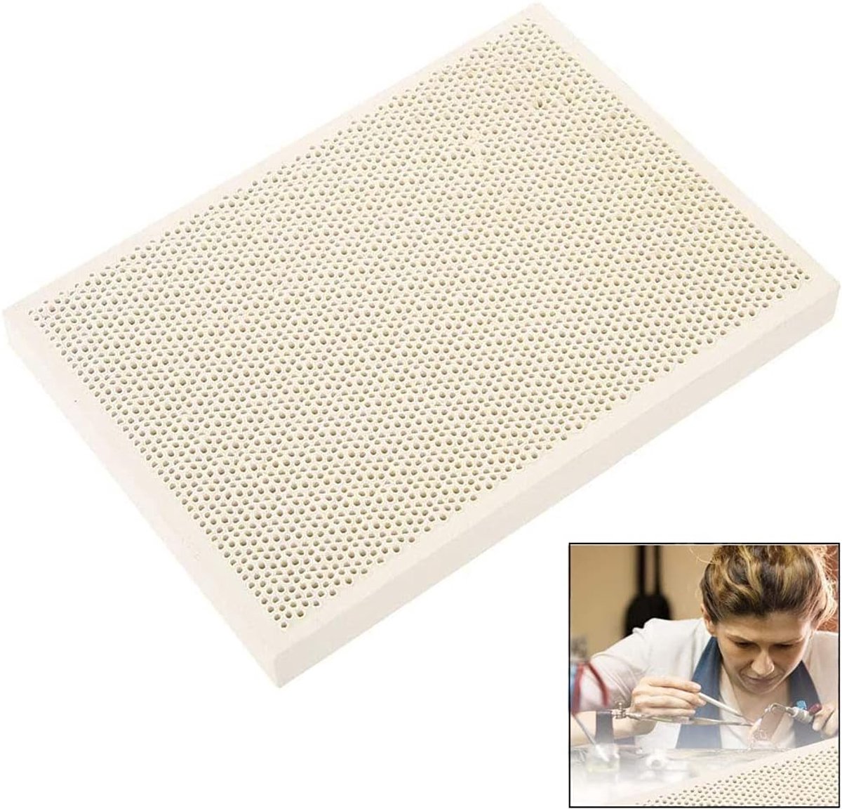 Soldeermat Hittebestendige Soldeerplank, Hittebestendige Keramische Honingraat Soldeerplank, Sieraden Maken Gereedschap Warmtevernis Drogen Tool