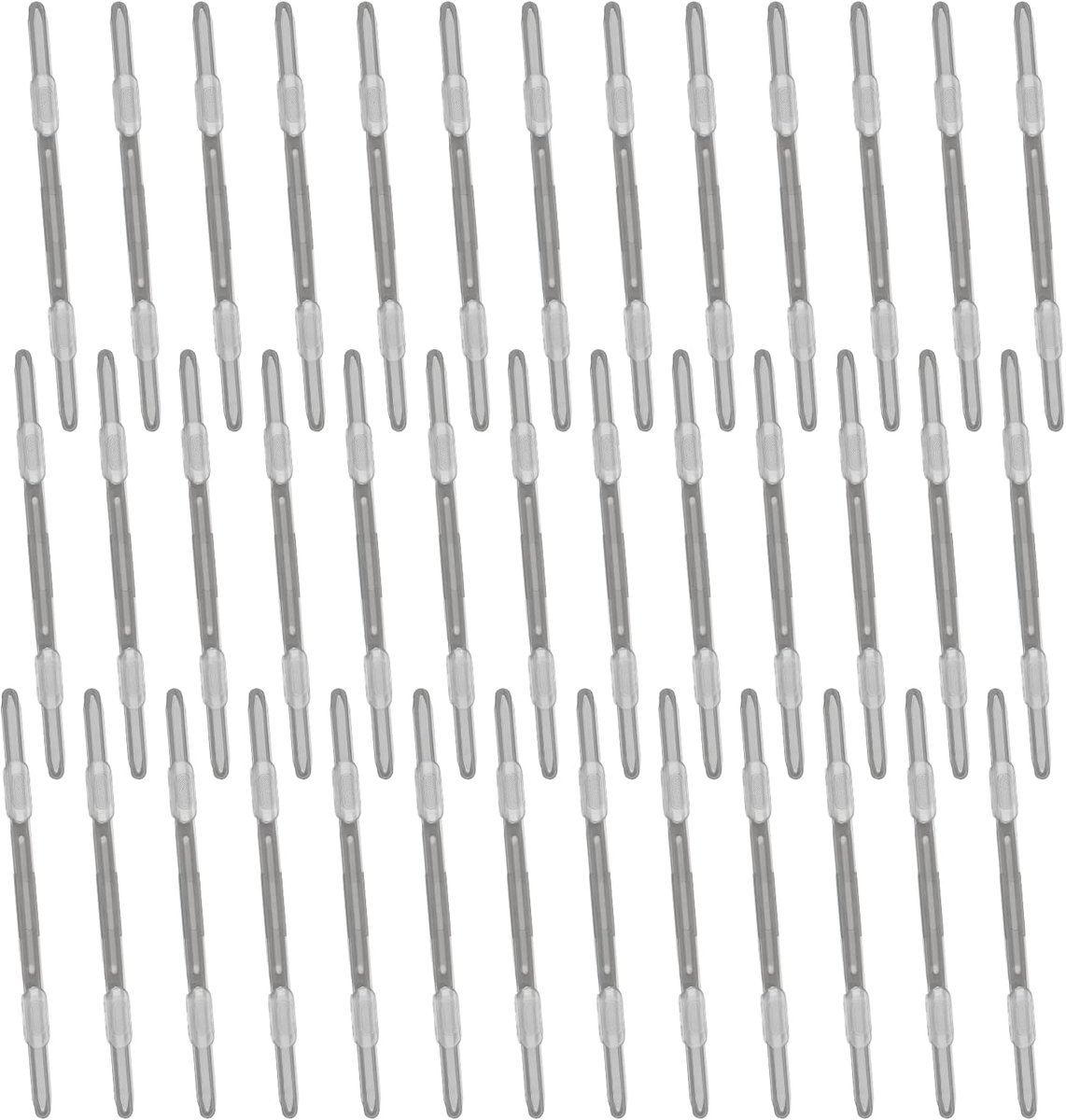 40 stuks losbladige papierbindklemmen, zwart plastic papier organisatoren notebookbevestigingsmiddelen herbruikbare prong binder clip voor thuiskantoor bestand rapport grafiek documenten