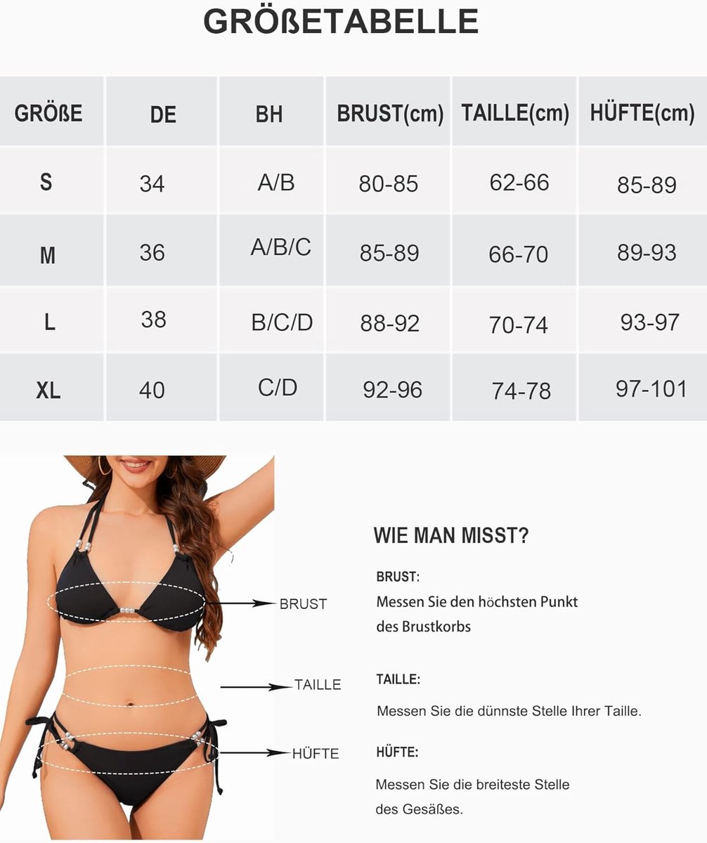Bikini voor dames, triangel-bikinis voor vrouwen met parels, decoratie, zomer, sport, badpak, tanga voor strand, zwembad en vakantie