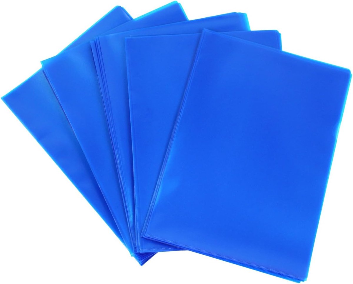 A4 120 my generfd, gekleurd - 100 zichthoezen (transparant blauw)
