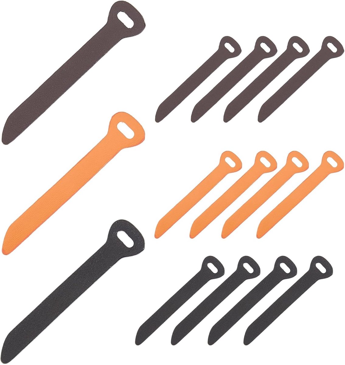 15 ritssluitingen van leer, 3 kleuren, vervangende ritssluitingen van leer voor lederhandwerk