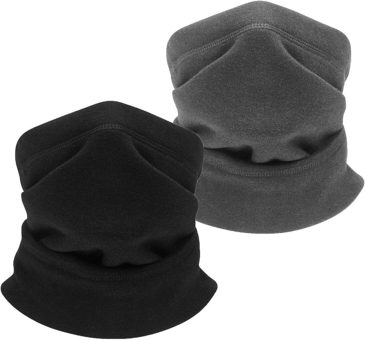Thermo fleece halswarmer, voor de winter, fleece voering, nekwarmer, sjaal, elastische halsmanchet, winddichte ski-halswarmer, bivakmuts voor dames en heren, universele maat