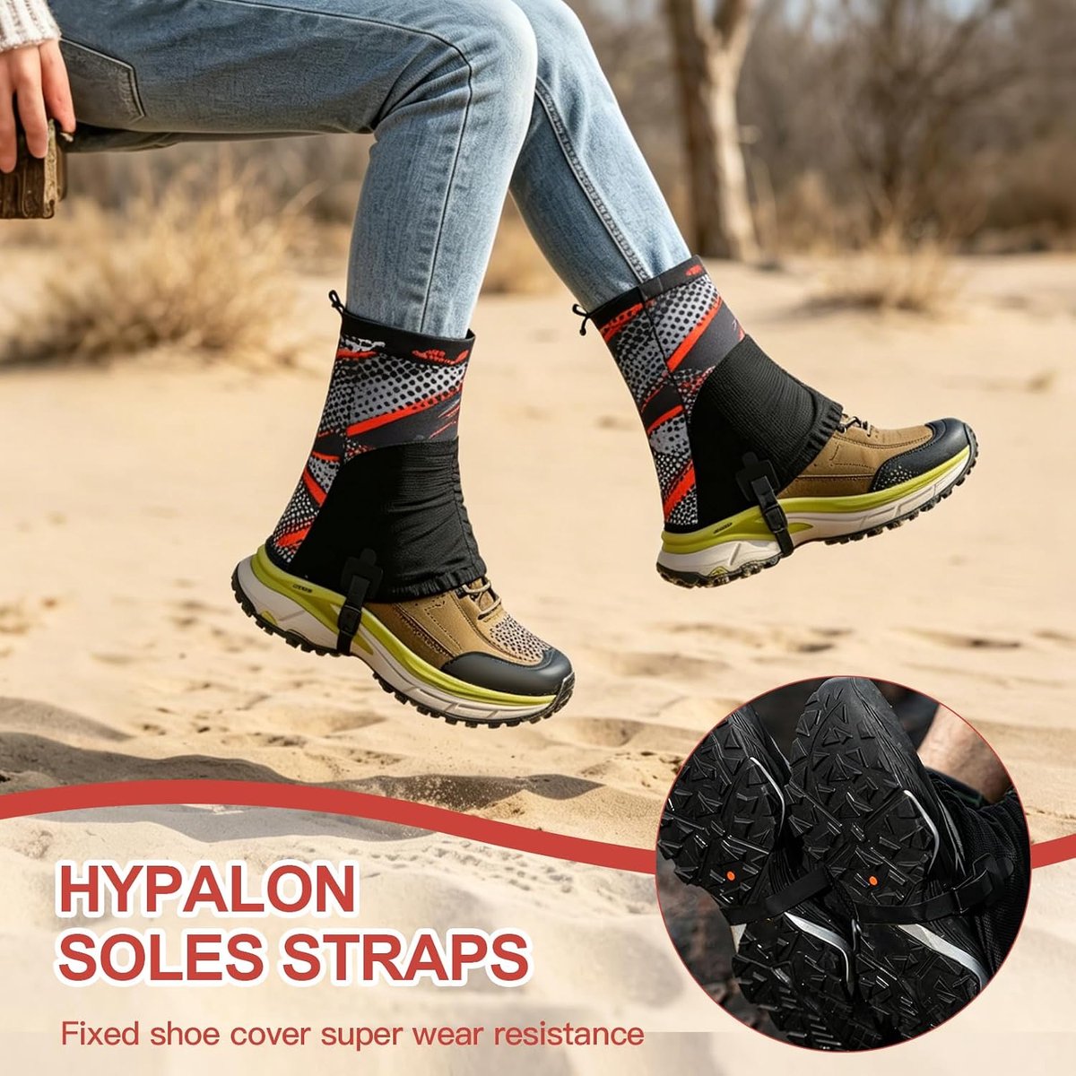 Gaiters Low Gamaschen, uniseks, zanddichte been, trail beenkappen