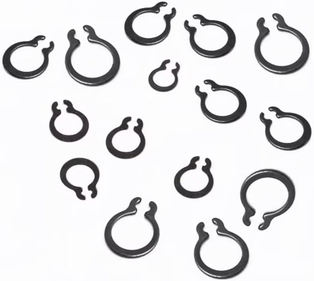 Staal Externe Circlip Snap Behoud Clip Ringen (Gourd Type) 4mm (200 stuks)