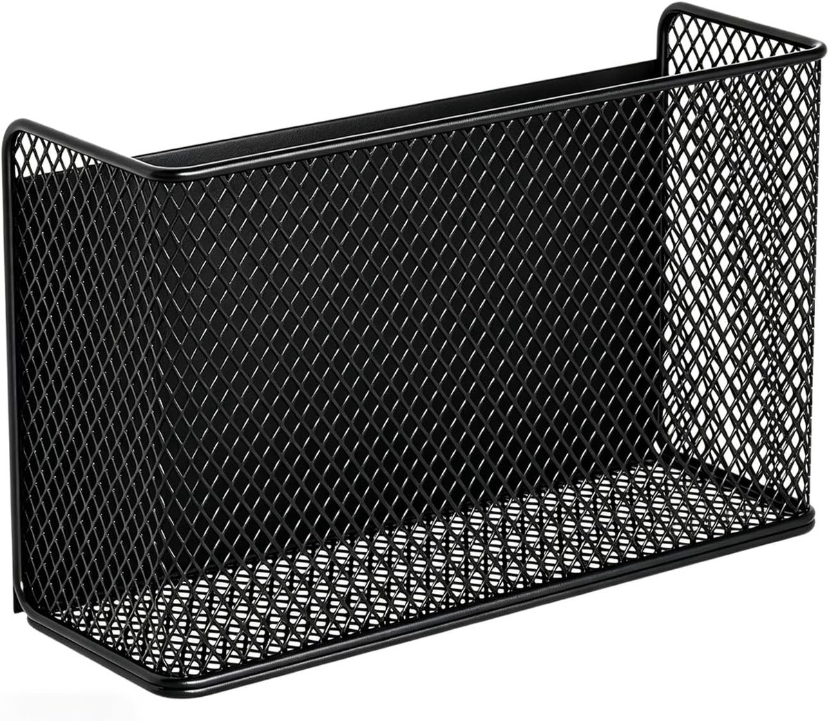 Rek voor koelkast, magnetisch rek van koolstofstaal, 24 x 7,5 x 15 cm, voorraadorganizer voor keuken en magneetwand, magnetisch voor kluisorganizer en kantoor