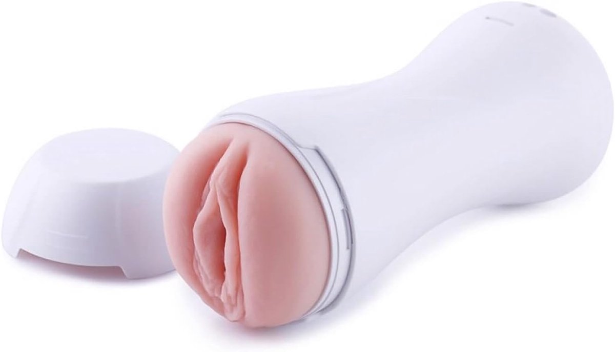 Masturbator met KlicLok - silicone en TPR - 10 vibratiemodi - voor gebruik met seksspeeltjes - SnelShoppen