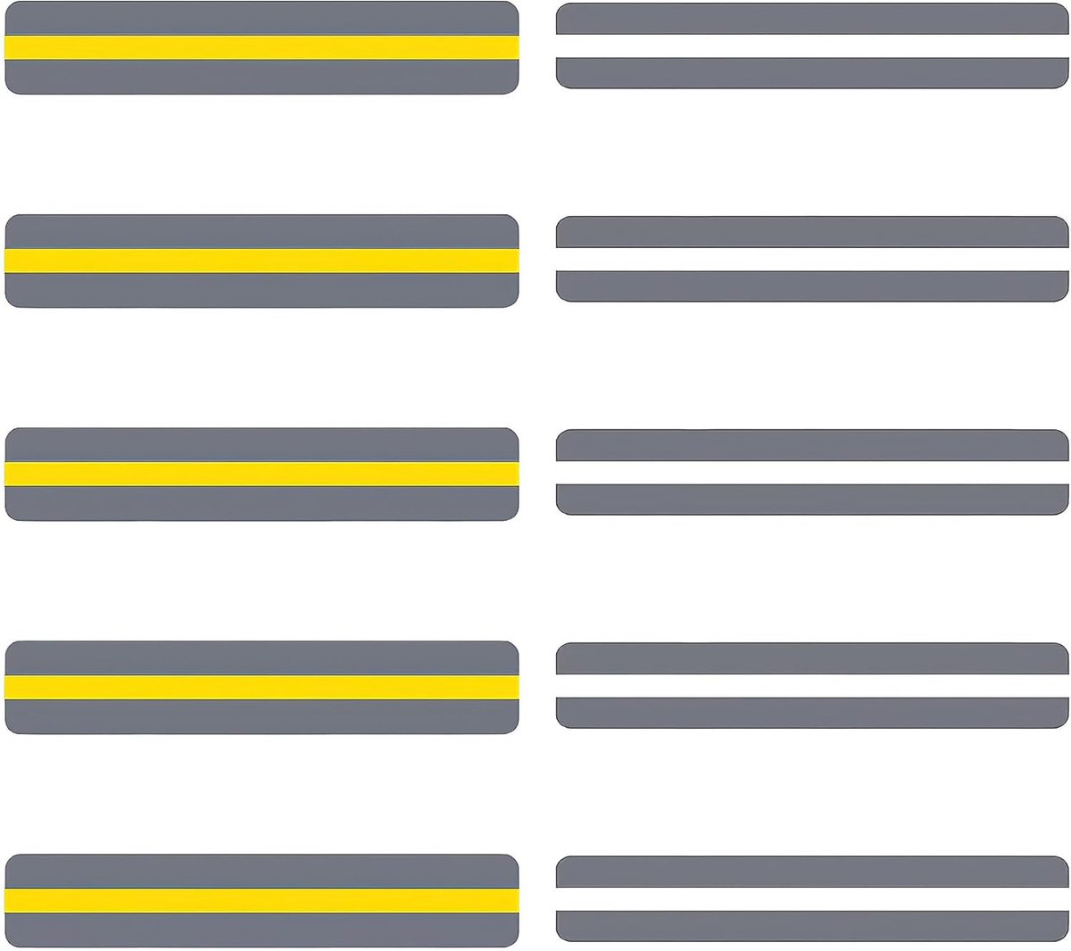 10 stuks pvc-bladwijzers voor dyslectici, transparante markeerstrips, leesgids voor studenten en leraren, leerassistent