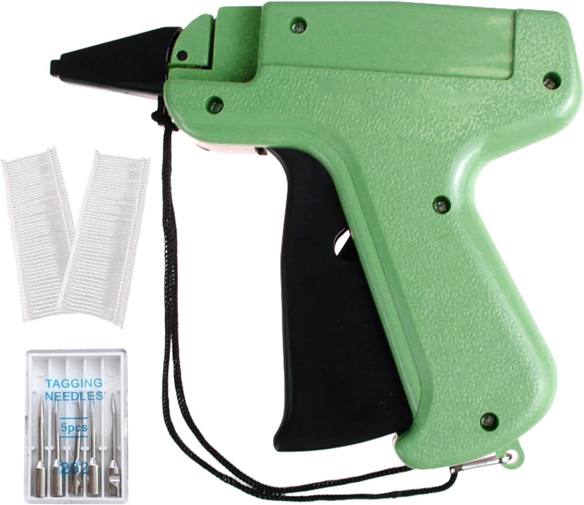 Etiketteerpistool voor prijskaarten en prijzen, met 5 reservenaalden en 1000 draden per schep 25 mm, etiketteerpistool voor prijskaartjes, merk, kleding, sokken, hoeden, mode
