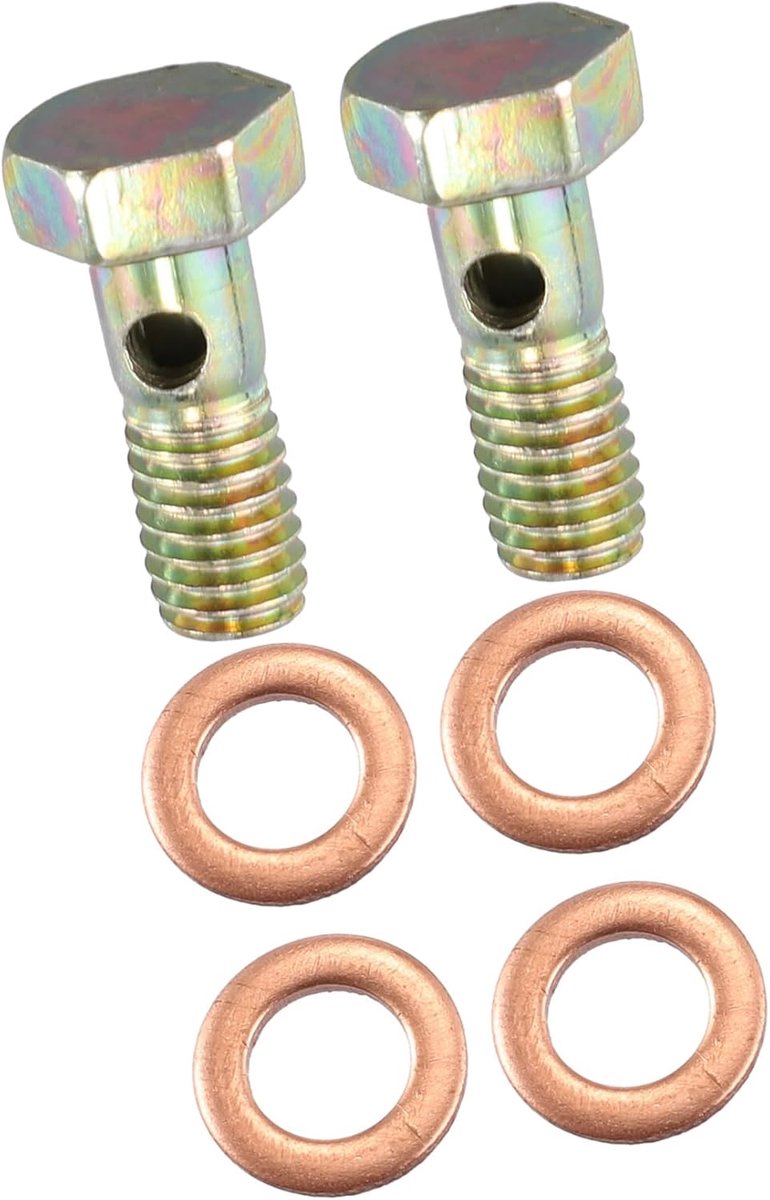 2 set Banjo bouten rem aansluiting adapter vervanging M6x1 schroefdraad artikel vervanging