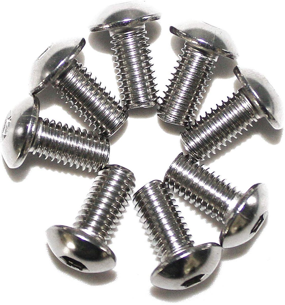 50 stuks, ISO 7380 met flens, M4 x 20, A2, roestvrij staal