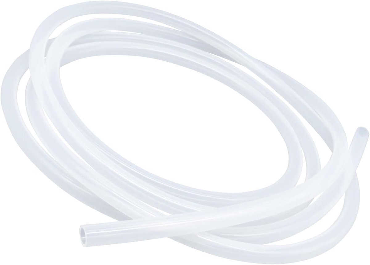 Voedselveilige transparante siliconen buis, afmeting 10 mm x 14 mm, lengte 3,6 m (11,8 ft), dikte 2 mm. Flexibele rubberen slang voor lucht/waterleidingen