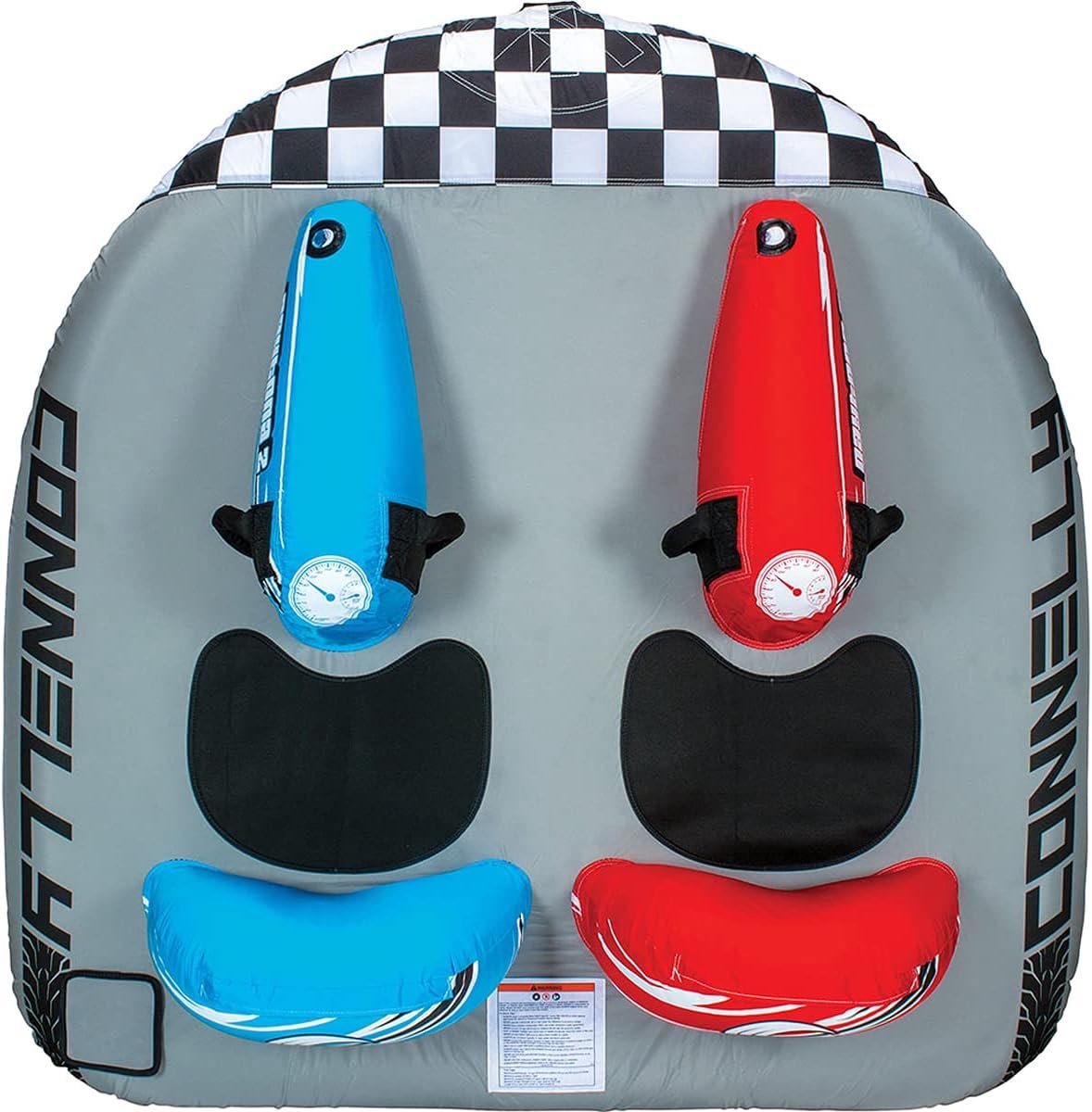 Towable tube 70" - 2 persoons - ergonomische handgrepen - heerlijk varen - SnelShoppen