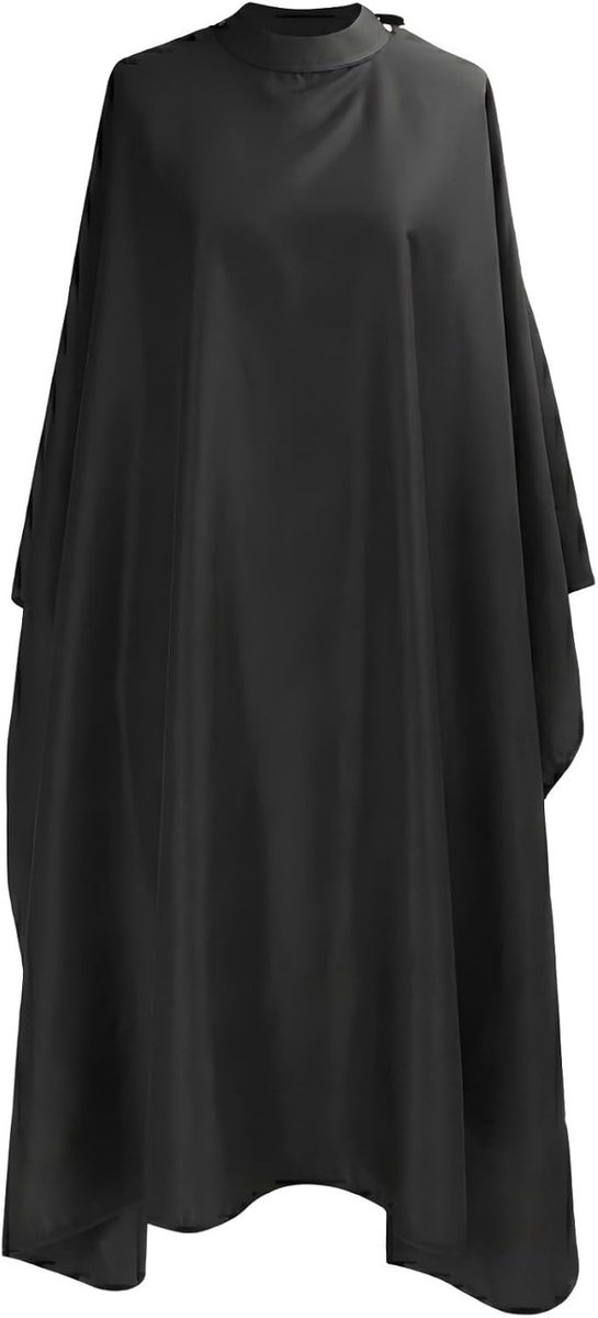 Kapper Cape, Waterdichte Kapsalon Cape, Grote Haar Knippen Cape, Verstelbare Hals Kapper Cape, Professionele Stylist Kapper Schort, voor Kapper Kapper (Zwart)