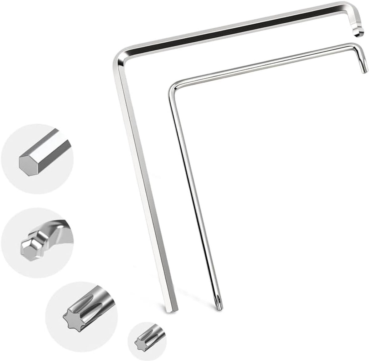 3 stuks raaminstelgereedschap, 4 mm gebogen inbussleutel, raaminstelsleutel, montagegereedschap voor ramen, voor ramen en deuren