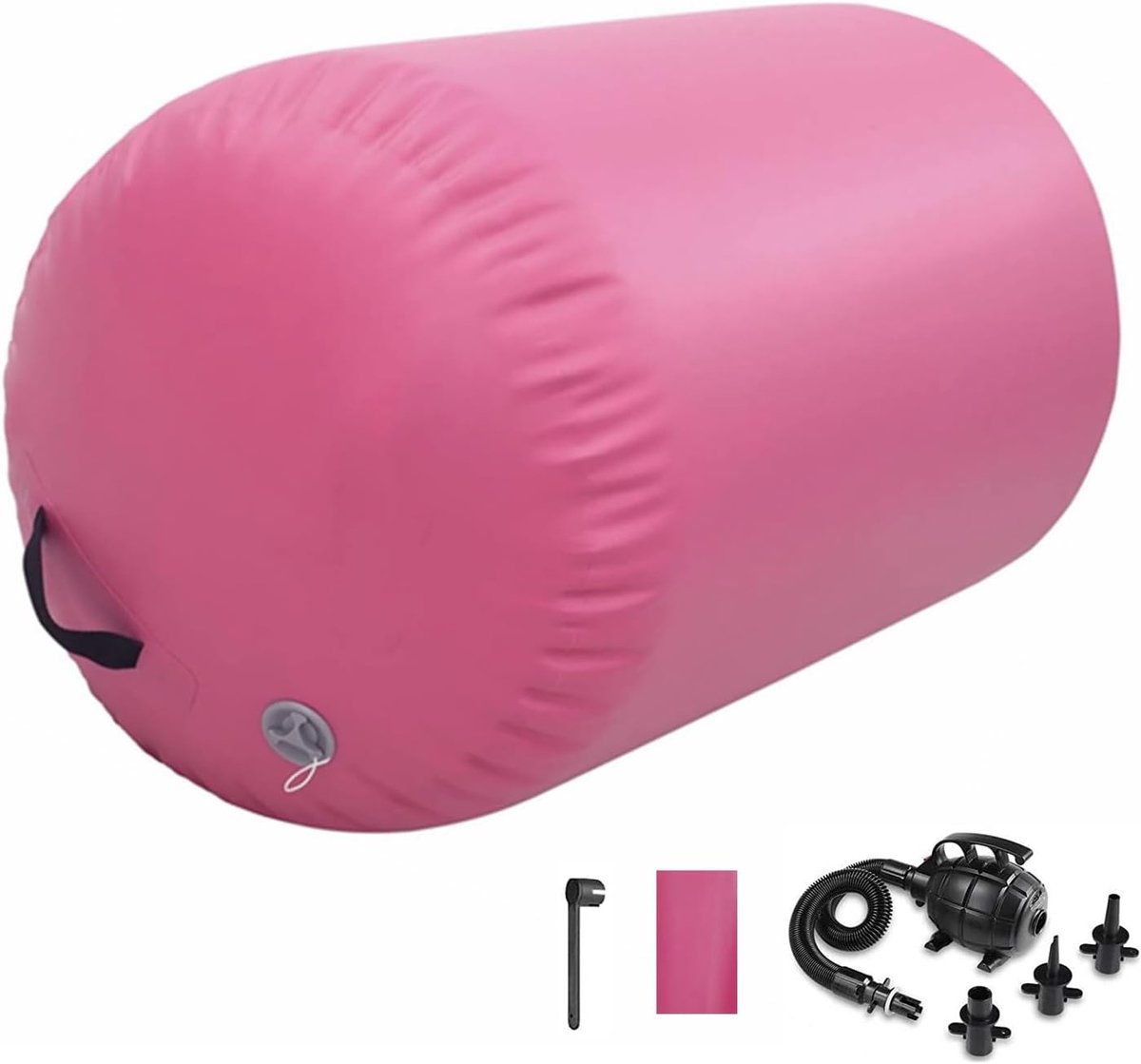 Roller Gymnastiek Vat Tumbling Mat Opblaasbaar 60/75/90 CM Air Spot Tumble Track Mat Backbend Trainer met Elektrische Luchtpomp voor Training/Yoga/Backflip/Thuisgebruik