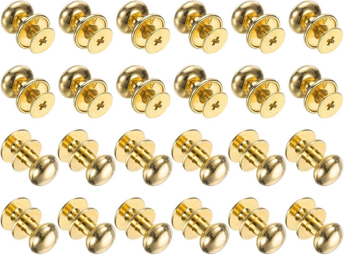 24 stuks 0,38 inch x 0,4 inch mini ronde knoppen kleine lade handgrepen kast handgrepen voor commode kast sieraden doos geschenken hoezen goud