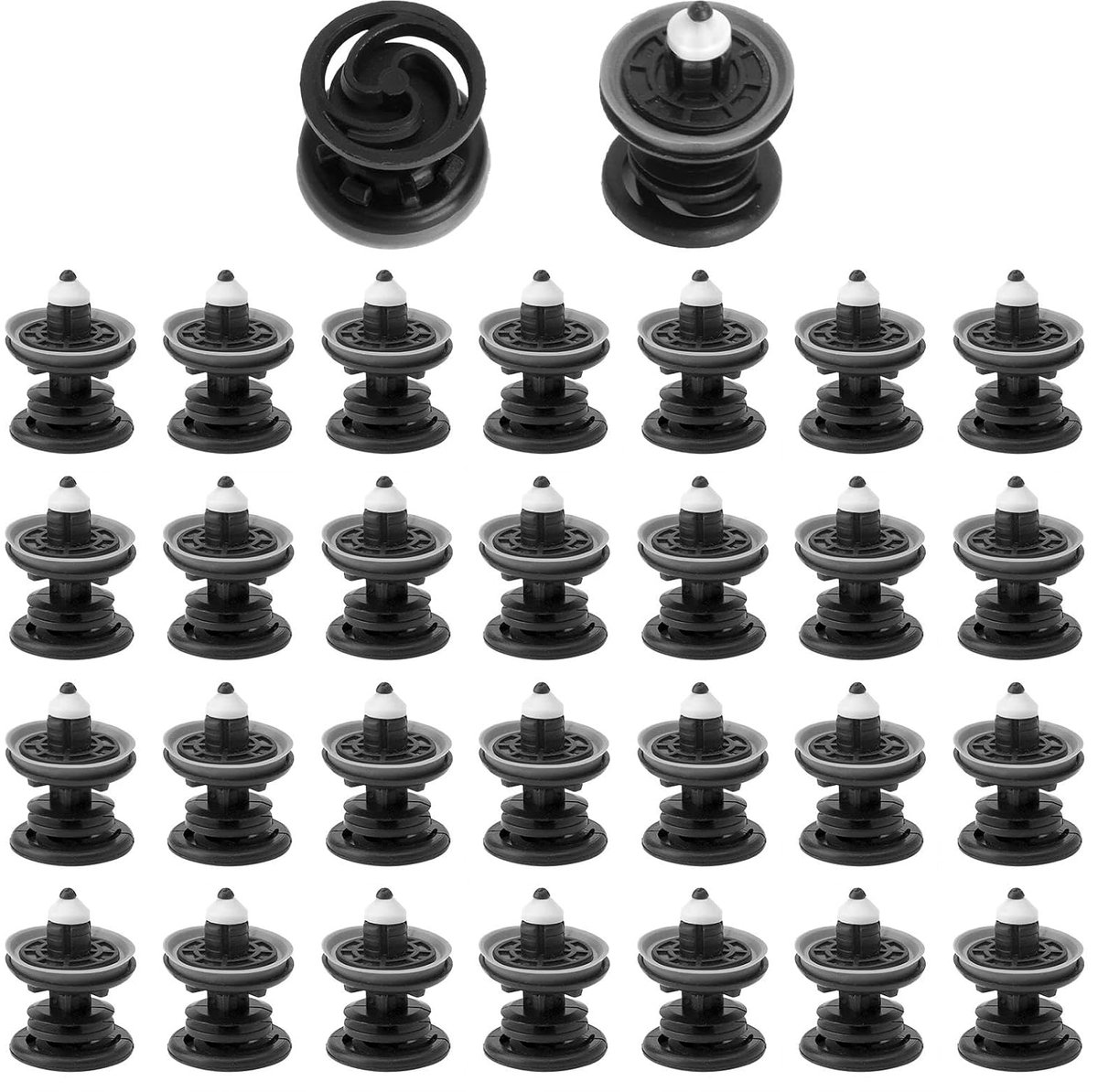 deurbekledingsclips 30 stuks - kunststof bevestigingsclips - geluidsdempend - eenvoudig te installeren - ShopVlot