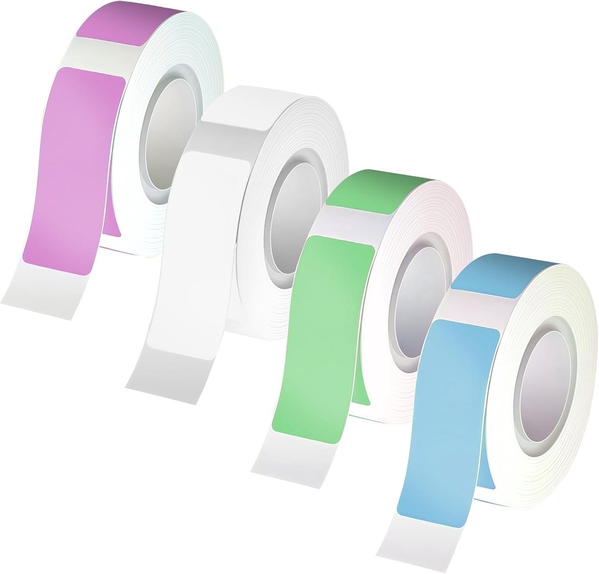 Label tape 12x40mm - waterdicht - zelfklevend - ideaal voor labelmachines - ShopVlot
