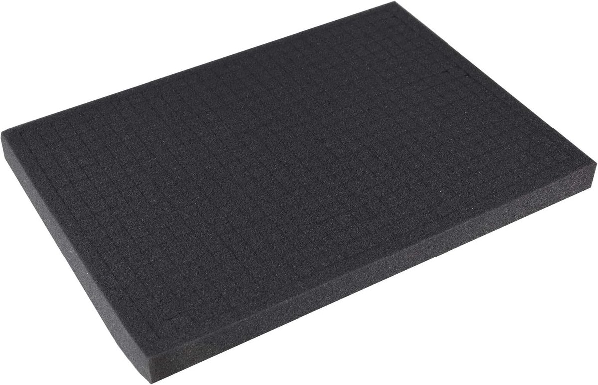 Grid Foam Cube 440 x 315 mm - Fijnporig - Perforatie voor miniaturen - Veilig transporteren - ShopVlot