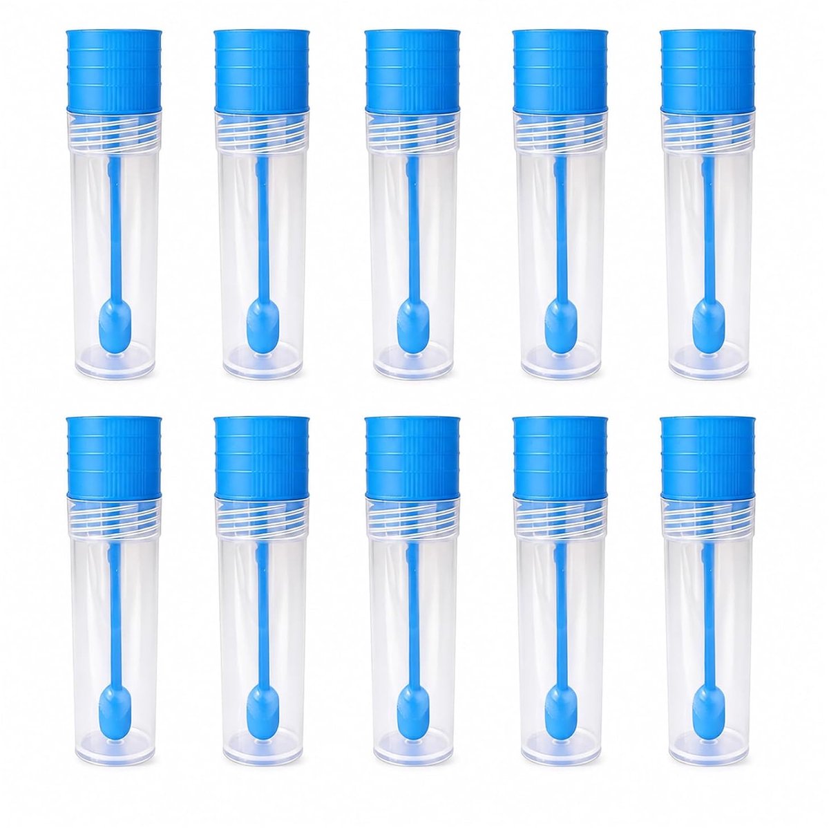 Poepmonsterbuisjes 15 ml - set van 10 met lepel - voor honden en katten - eenvoudig testen - ShopVlot