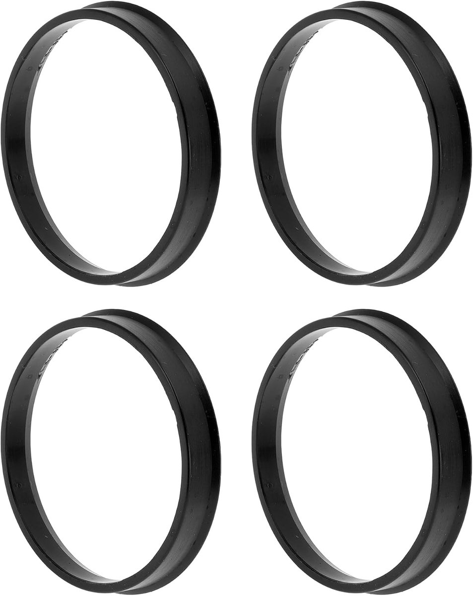 Auto wiel hub centric ringen 71.1mm tot 66.1mm - zwart polycarbonaat - schokabsorberend - universele pasvorm - ShopVlot