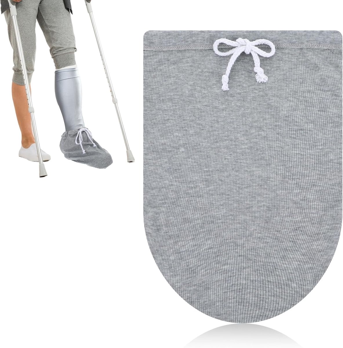 Plastersokken met trekkoord 36 x 25 cm - polyester - uitstekende bescherming - houdt beschadigde gebieden schoon - ShopVlot