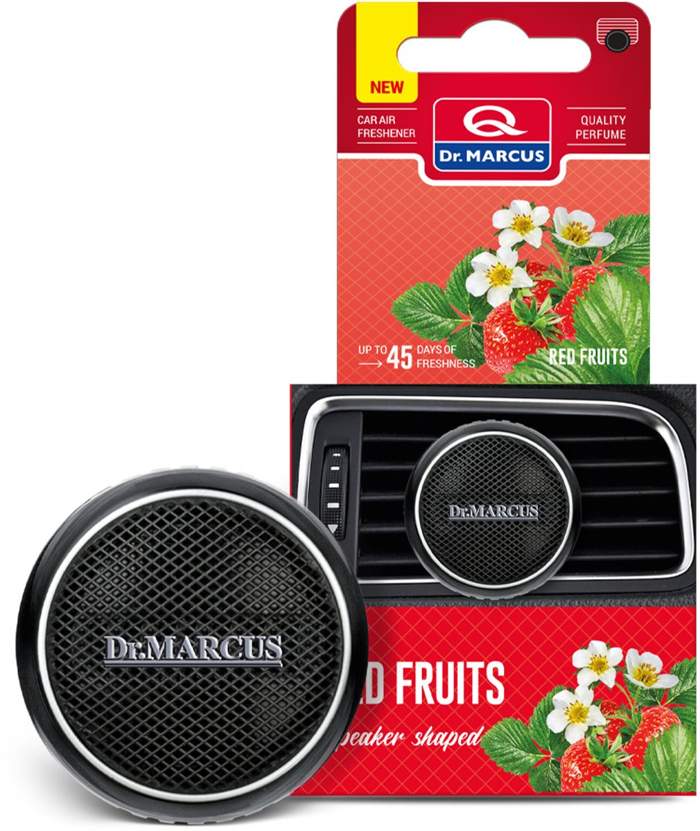 Dr. Marcus Speaker Shaped – Rode vruchten – Auto-luchtverfrisser 1 Stuks [DRM07805]