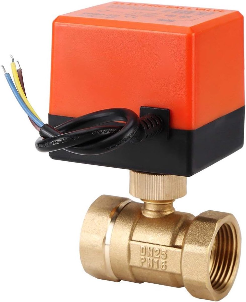 Motorized Ball Valve 2 Weg - Messing - Duurzaam en betrouwbaar - Ideaal voor flowregeling - ShopVlot