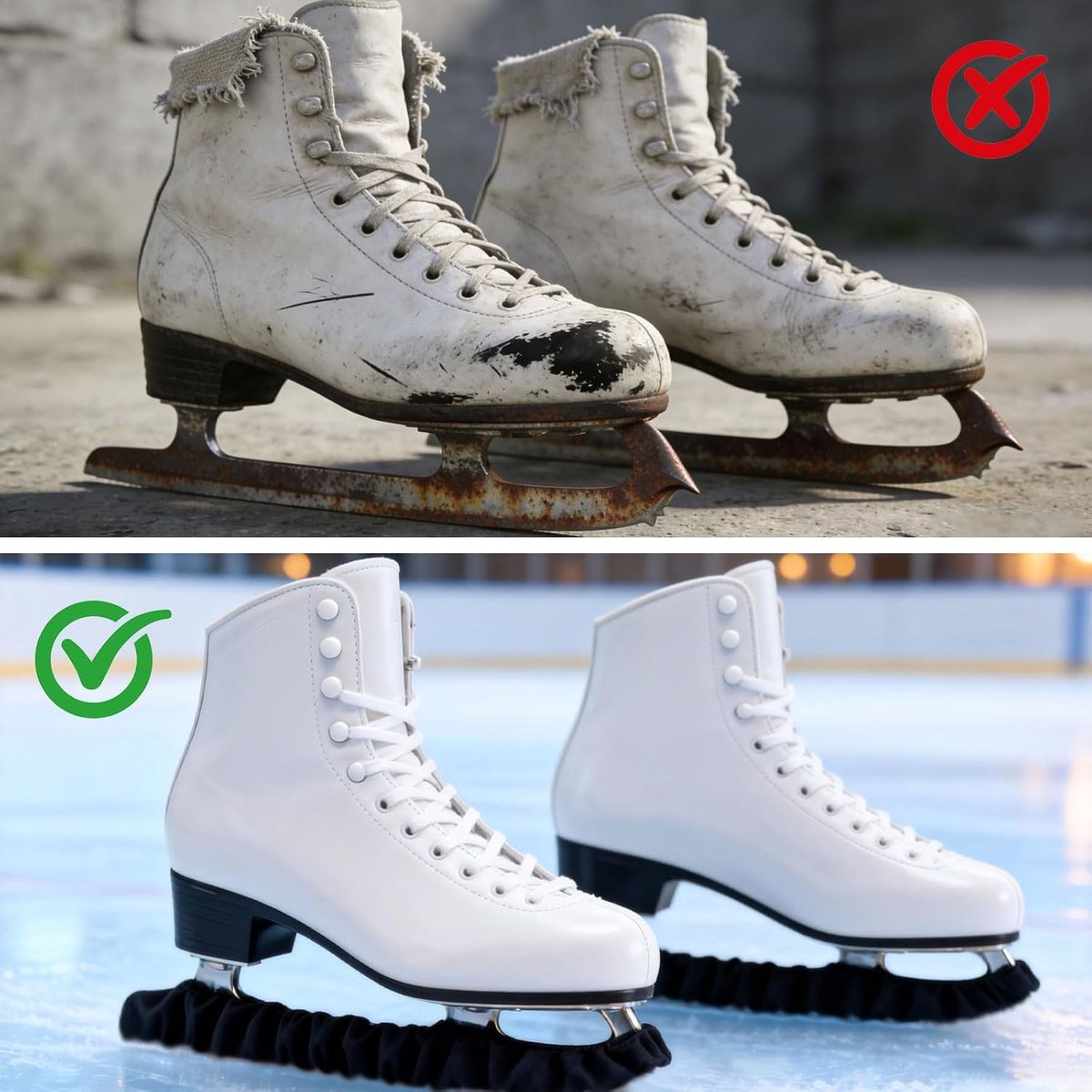 Schaatsen Beschermset - Elastisch - Microfiber - Voorkomt roest en verlengt levensduur - ShopVlot