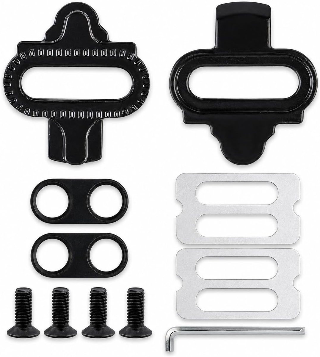 SPD cleats - voor Shimano SPD 2 - kunststof - verbeterde grip en stabiliteit - ShopVlot