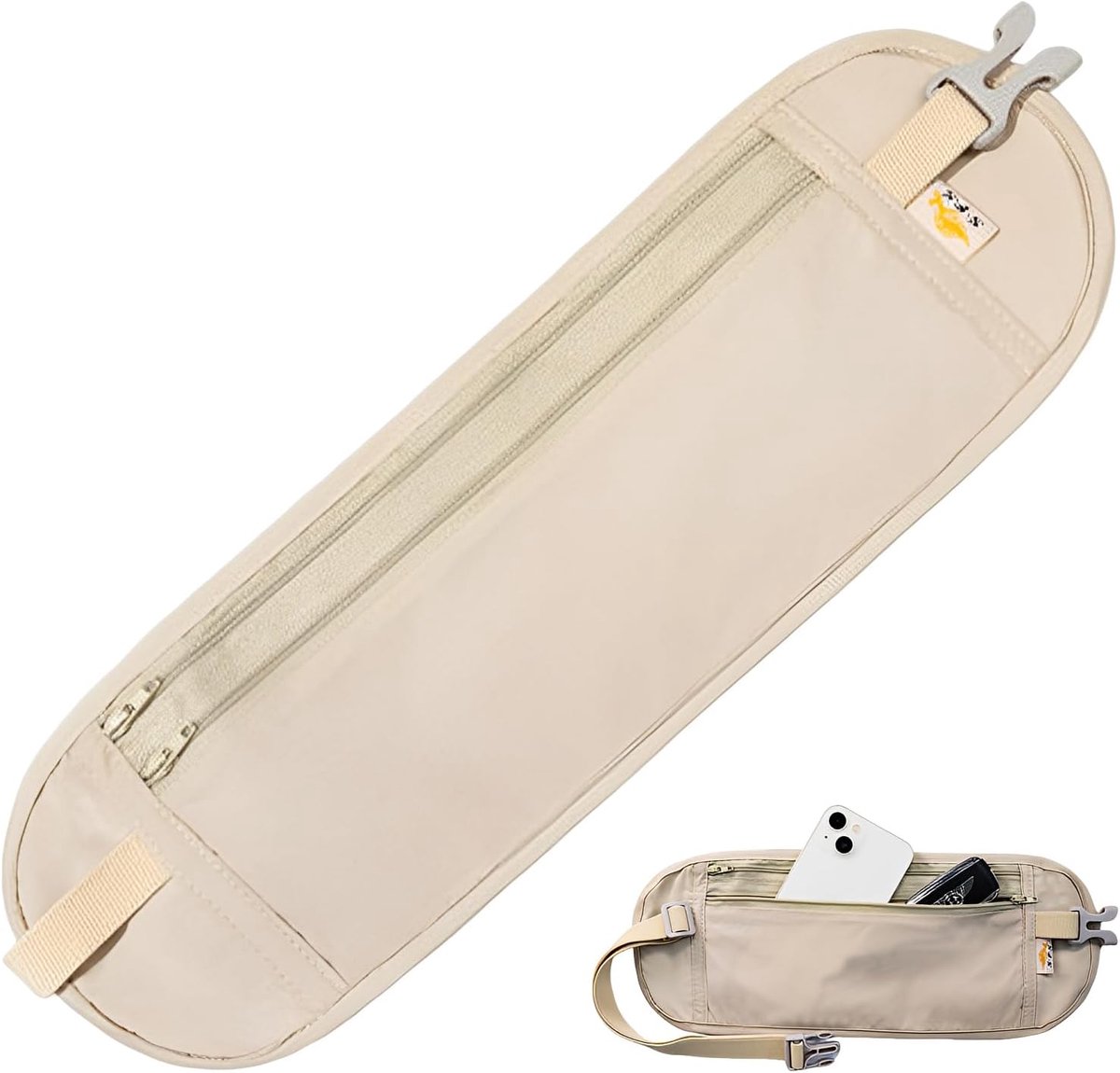 Heuptas met RFID-bescherming - Ultra-dun en lichtgewicht - Voor mobiele telefoons tot 7.5 inch - Veilig reizen - ShopVlot
