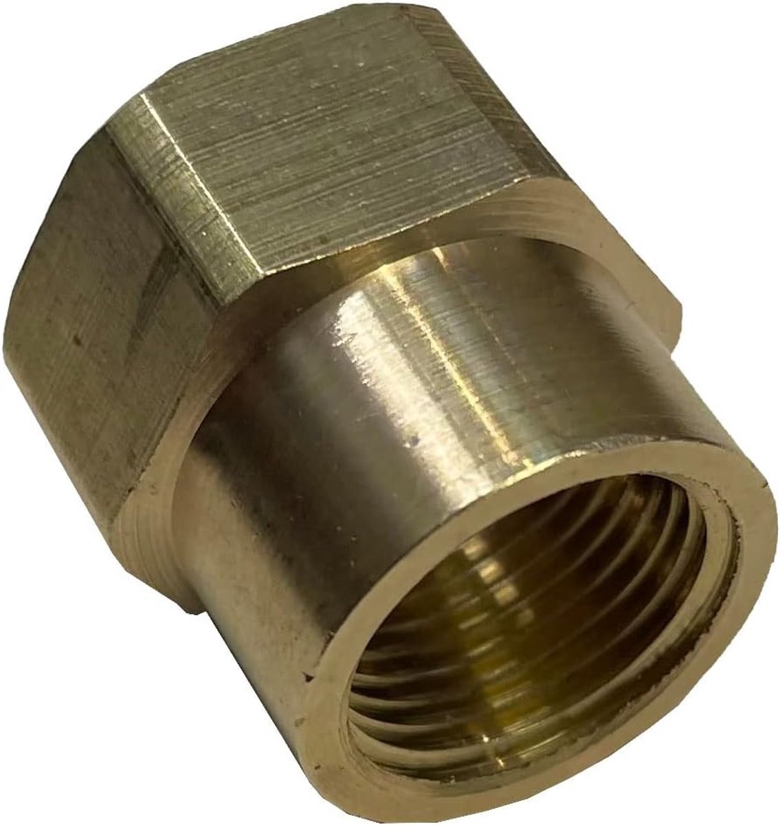 Draadverkleiner 1/2 inch naar 3/8 inch - messing - interne schroefdraad - geschikt voor diverse toepassingen - ShopVlot