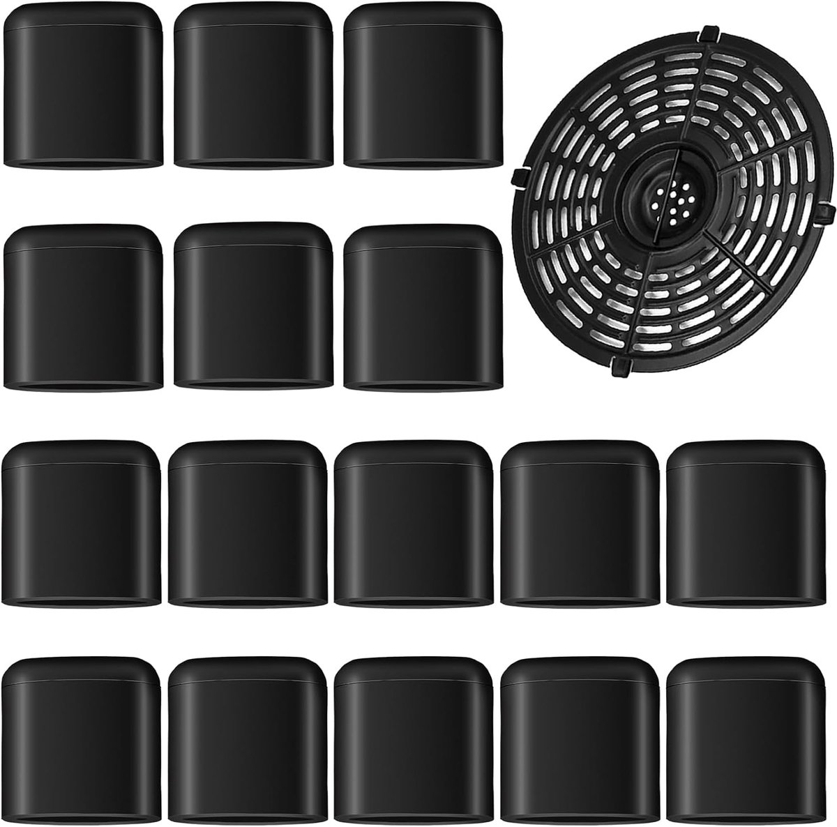 Luchtd fryer rubber buffers 16pcs - Siliconen anti-kras voetjes - Vervang oude of verloren onderdelen - SnelShoppen