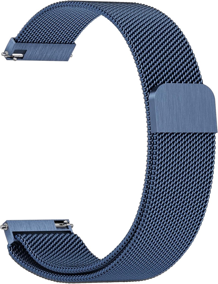 Stalen horlogeband 22 mm - quick release - magnetische sluiting - stijlvol en comfortabel - SnelShoppen