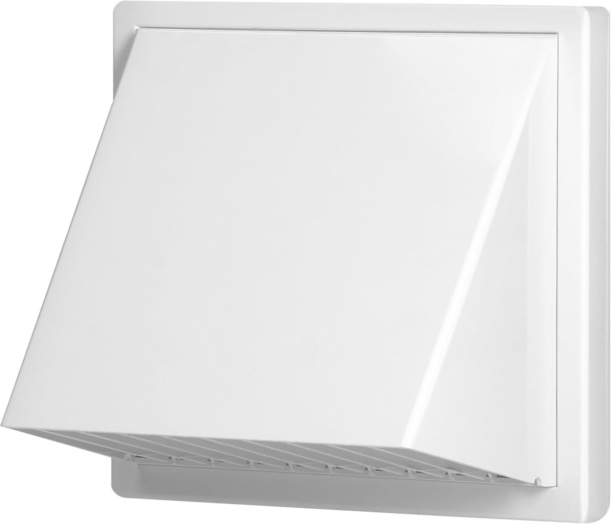 Ventilatie rooster met kap - Ø125mm - ABS materiaal - Bescherming tegen terugstroom - SnelShoppen
