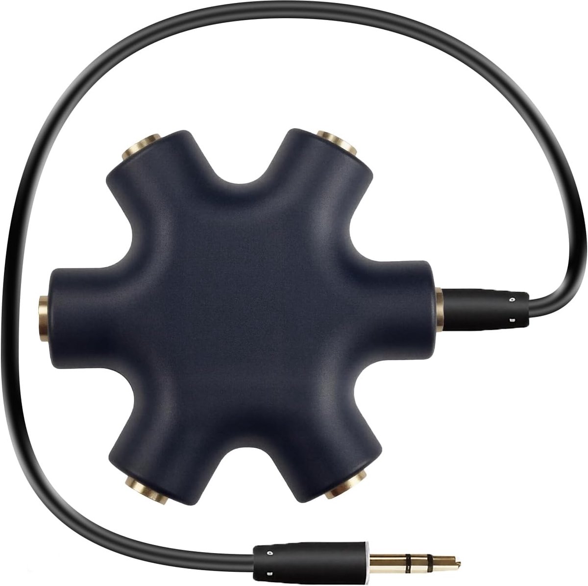 Jack audio splitter 5-weg - 0,3 cm - 23 cm kabel - deel muziek met vrienden - SnelShoppen