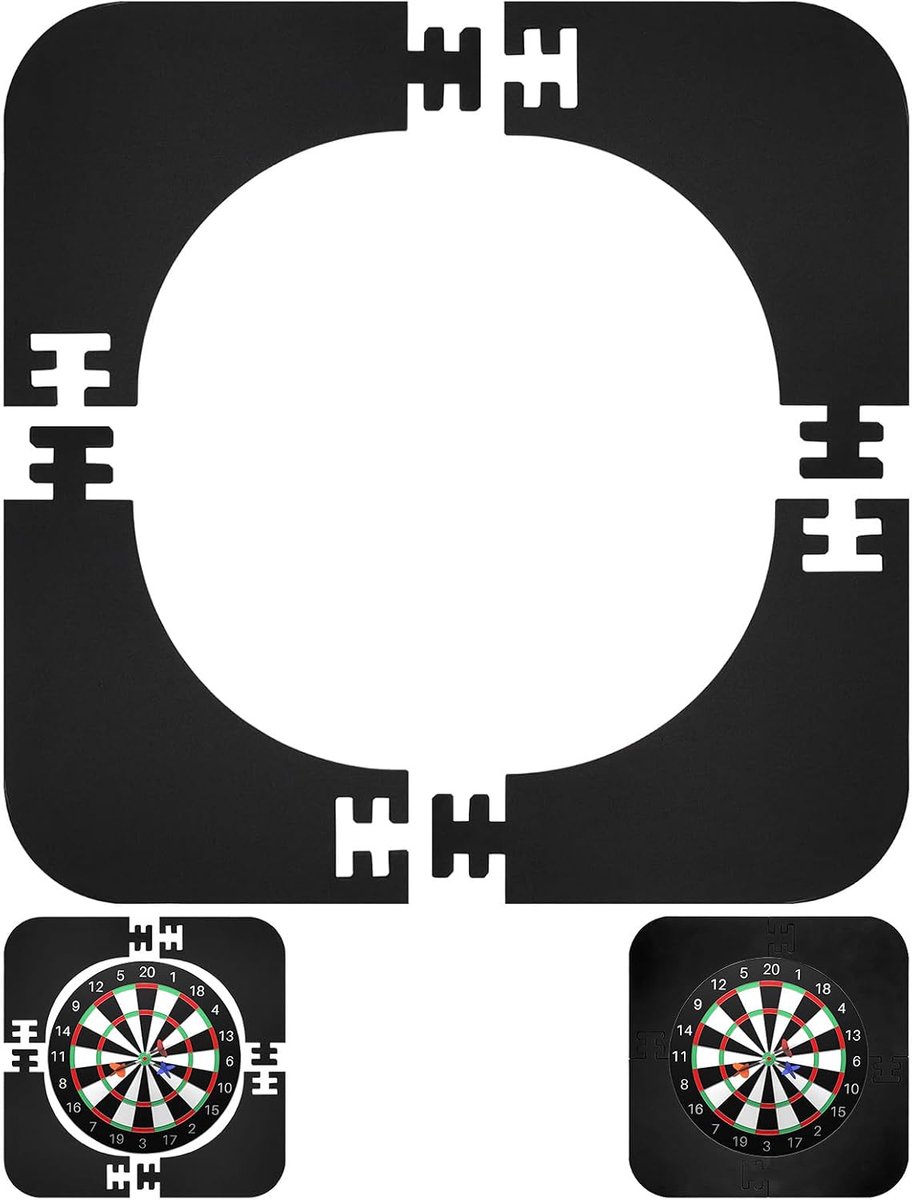 Dartbord-beschermring 45 cm - EVA-omranding - wandbescherming - voorkomt beschadigingen - SnelShoppen