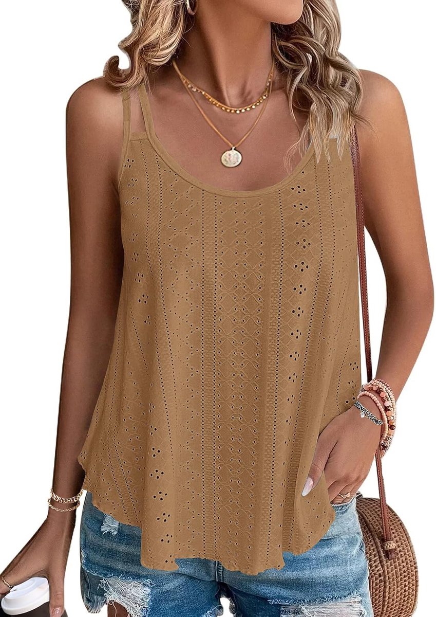 Dames Zomertanktops Dames Mouwloze Vesten Tanks Top Loost Fit Casual Shirts Vest Blouses Cami Camisole
