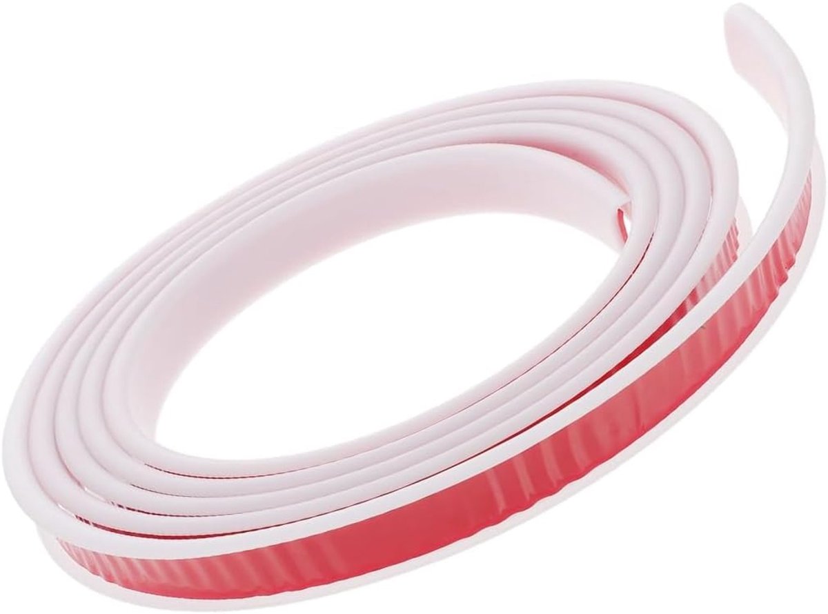 U-vormige 12 mm meubelrandband, zelfklevend, zacht TPE-randband, randbescherming voor babyveiligheid, voor tafels, kasten, stoelen, planken, meubelrestauratie (wit)