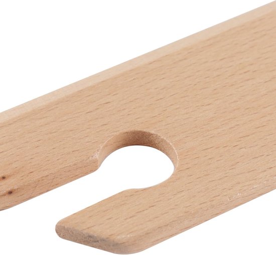 Houten Weefspoel - Spoel voor Weven - Handwerk Projecten - Afgeschuinde Randen - 17 x 44 x 13 cm - Houtnerf — afbeelding 4
