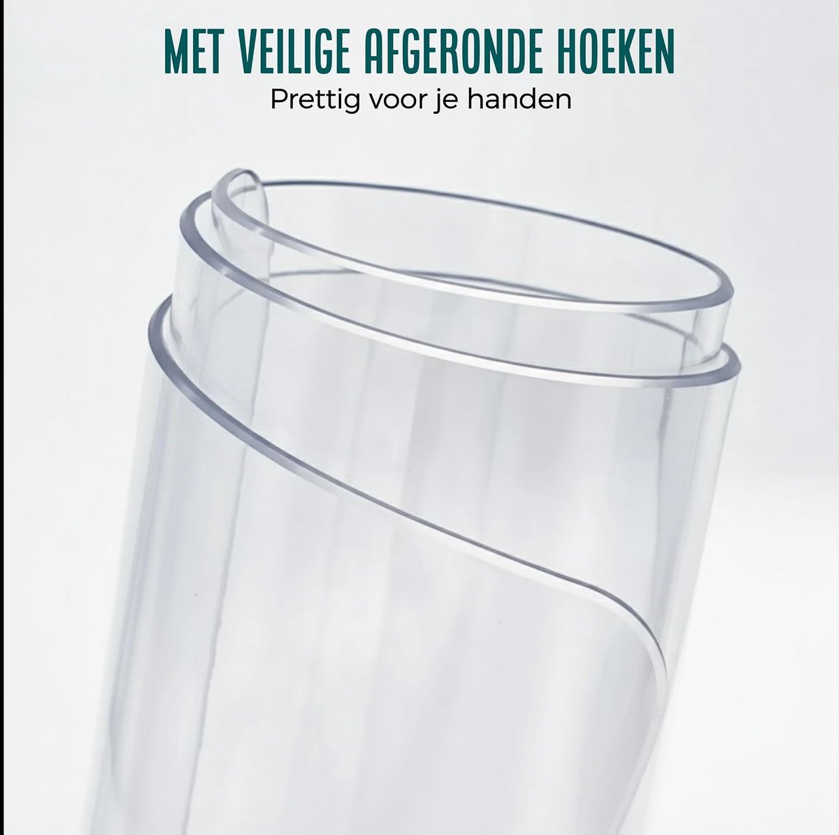 Tafelbeschermer Transparant Glashelder 90x180cm – 2,2 mm Dik Doorzichtig Tafelzeil – Anti-Slip & Hittebestendig – Beschermt Elke Tafel Perfect