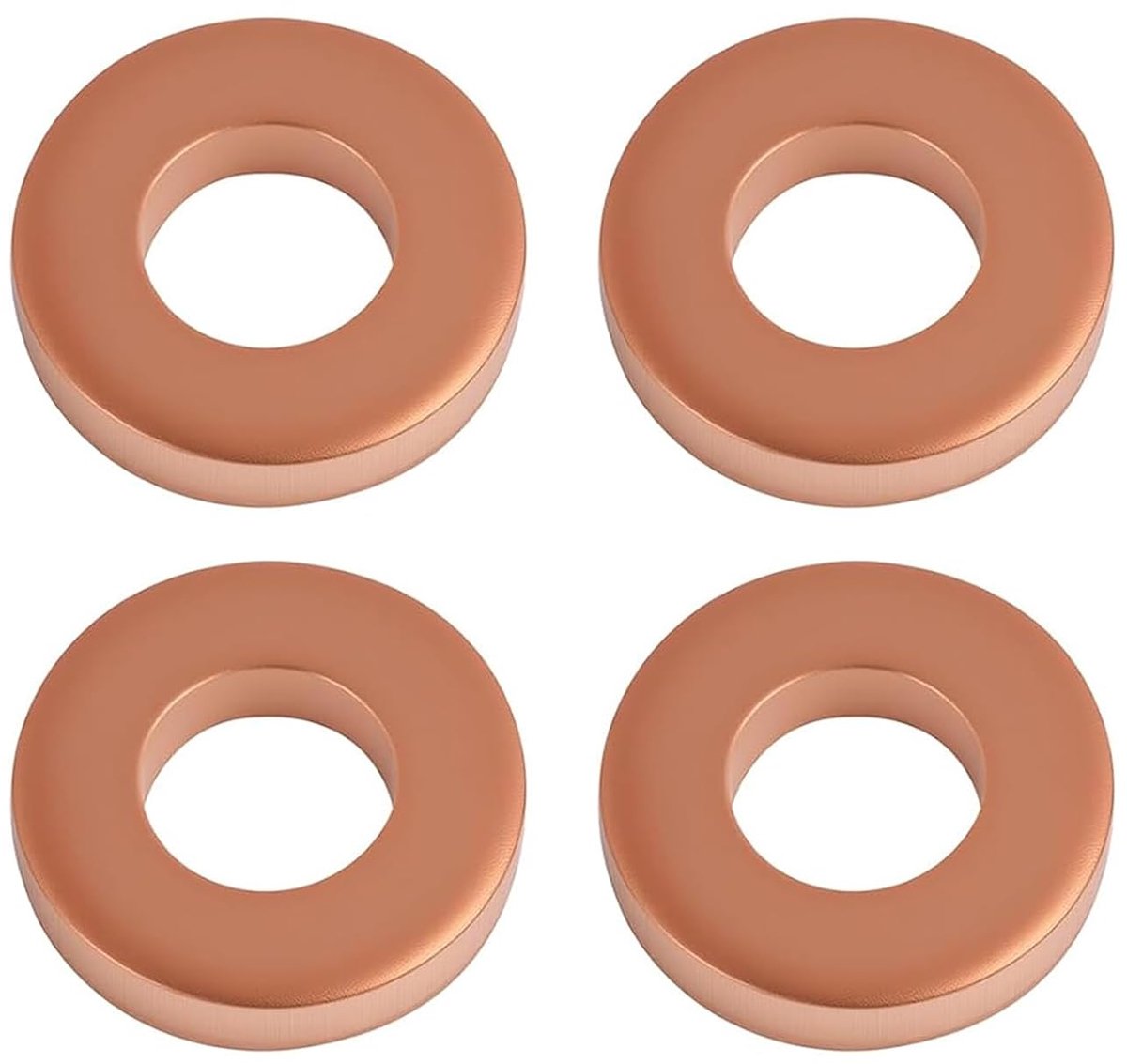 4 stuks injectoren afdichtring injector koperen schijf, compatibel met Clio, Kangoo, Espace, Laguna, Megane, Master, Twingo, Scenic, Thalia, Logan, Sandero, 1.5 1.9 2.0 2.2 2.5 DCI