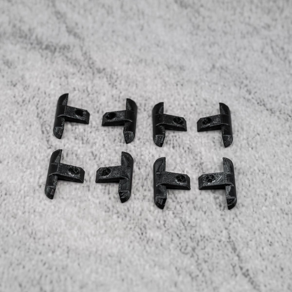 eindkappen, 8 stuks, zwart, type A, compatibel met biezenlijst, sierlijst, eindstuk voor caravans, compatibel met Tabbert (zwart)