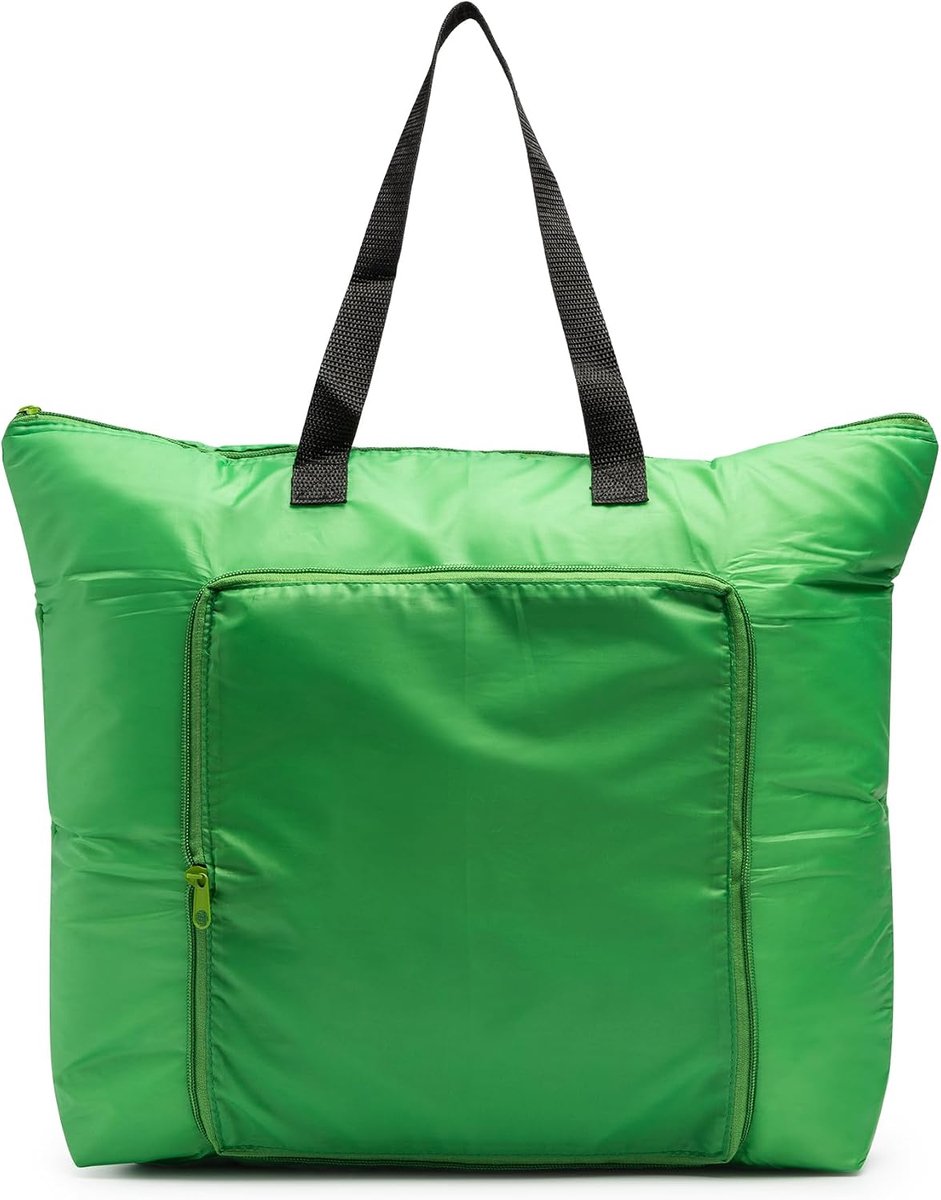 Koeltas van polyester 190T, binnenkant van aluminium en ritssluiting (groen)