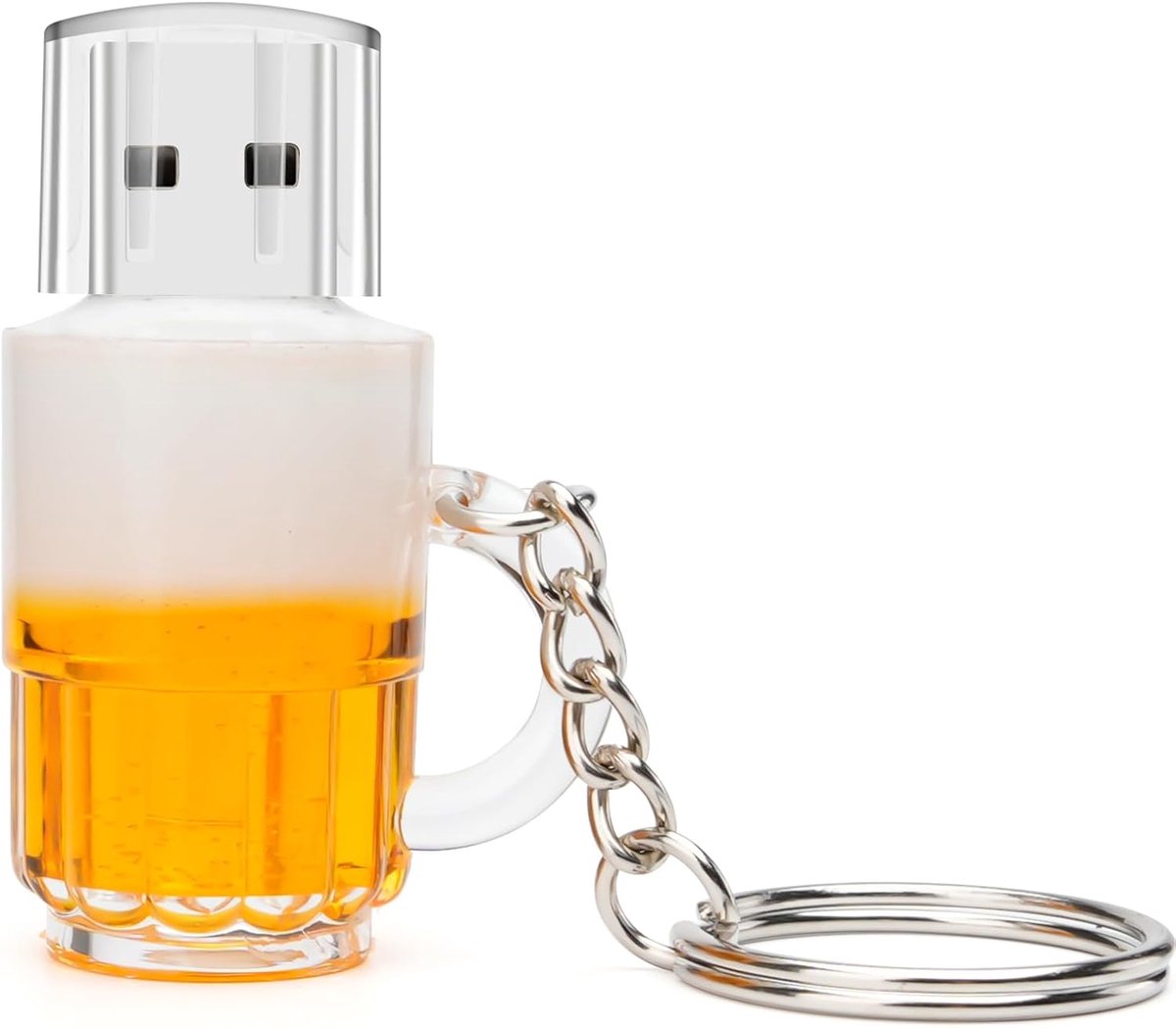 64 GB USB-stick, bierkruivormige USB-flashdrive USB 2.0 geheugenstick voor externe gegevensopslag